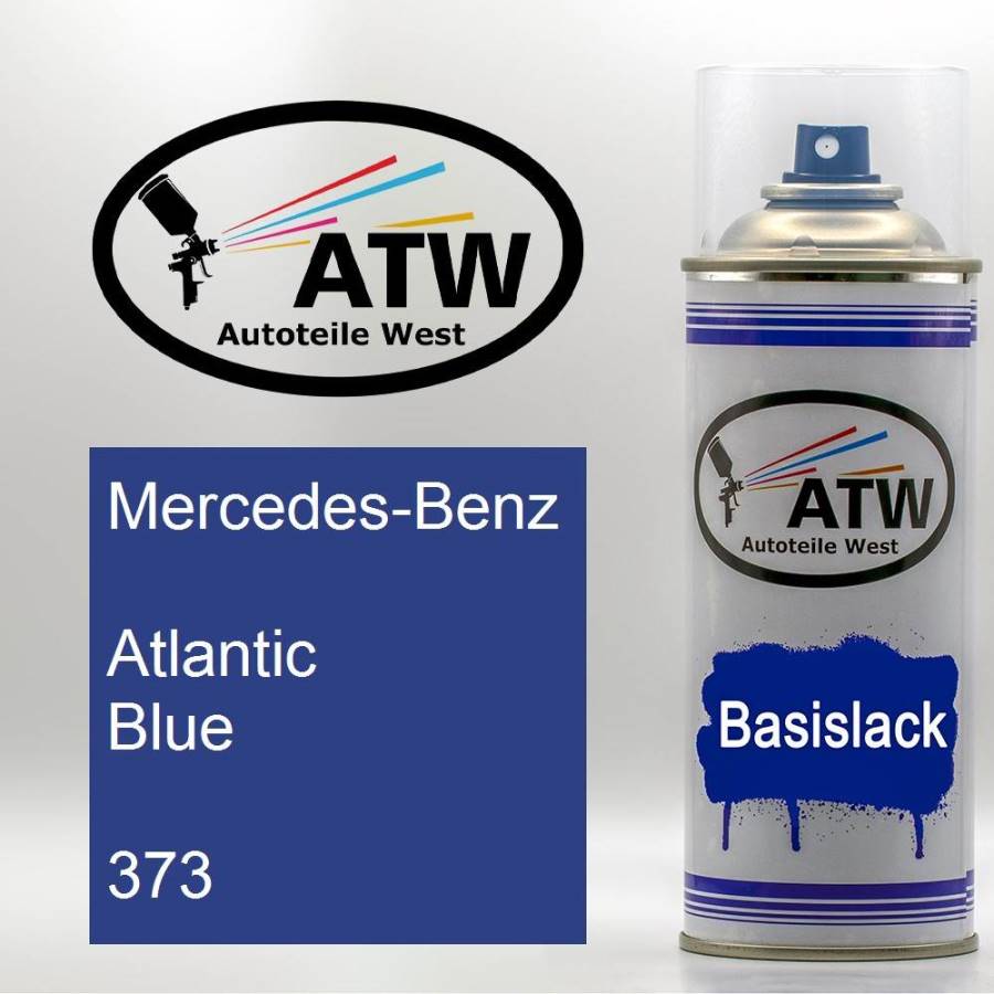 Mercedes-Benz, Atlantic Blue, 373: 400ml Sprühdose, von ATW Autoteile West.